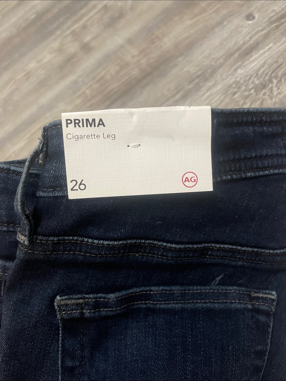 Ag Adriano Goldschmied Dark Blue Prima Cigarette Leg Jeans - Picture 4 of 5